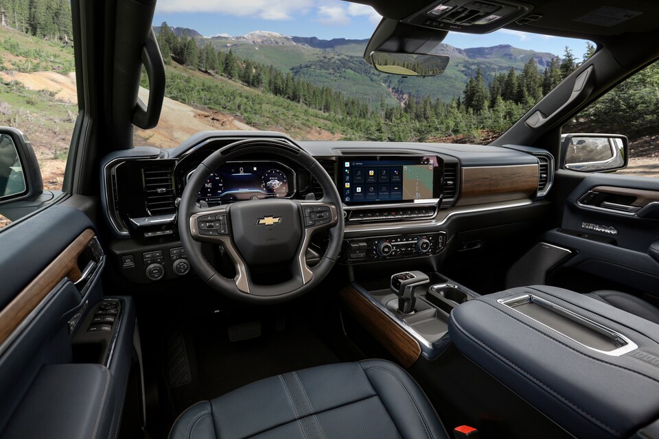 Chevy pickup truck interior