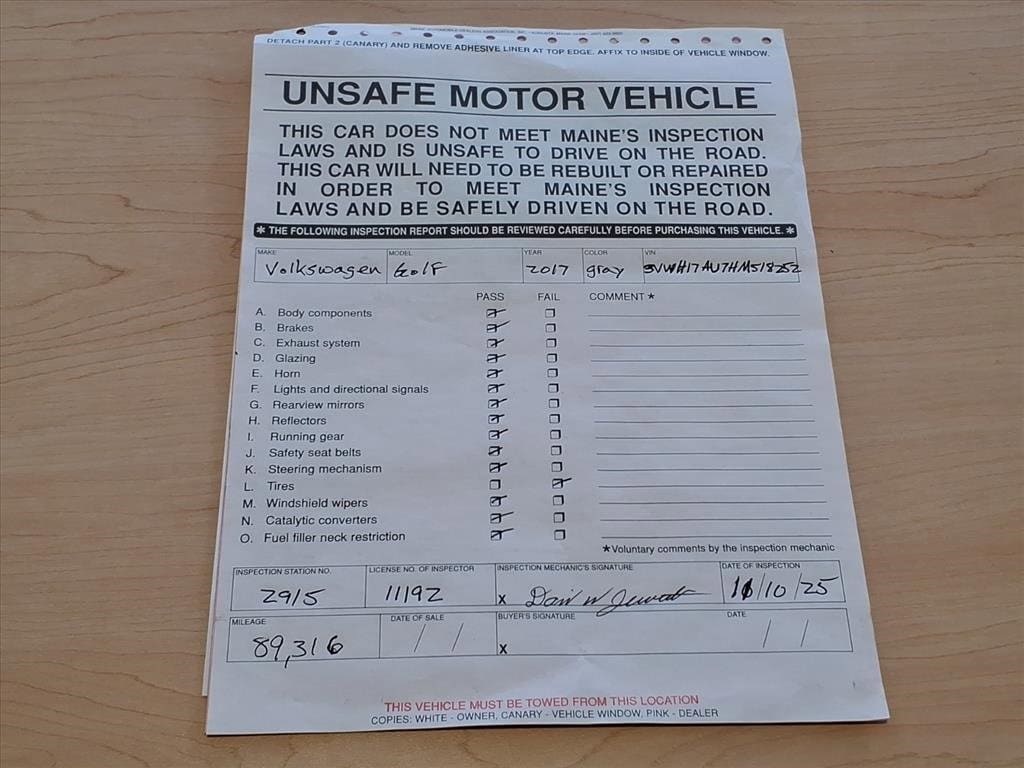 Used 2017 Volkswagen Golf Alltrack Alltrack SEL with VIN 3VWH17AU7HM518252 for sale in Oxford, ME