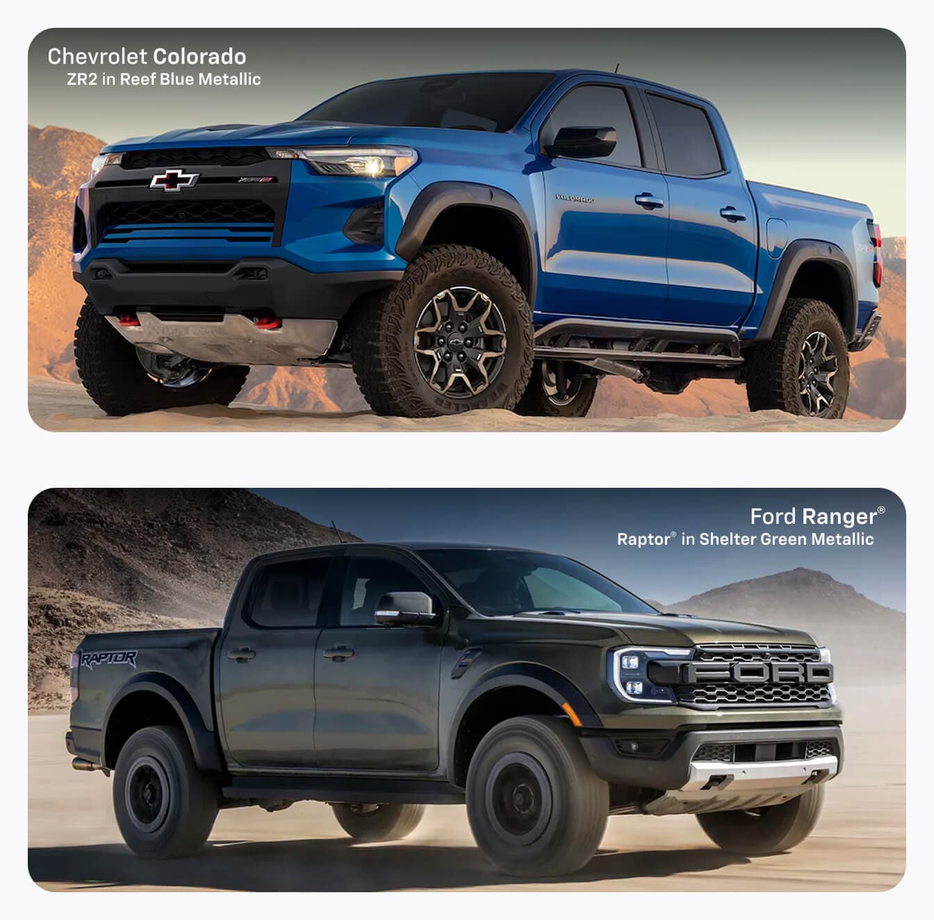 Chevy Colorado vs. Ford Ranger Performance