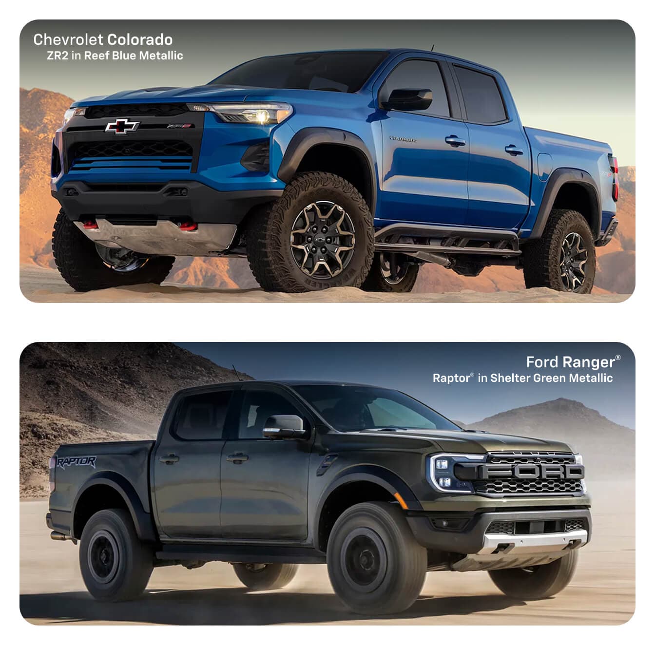 Chevy Colorado vs. Ford Ranger Performance