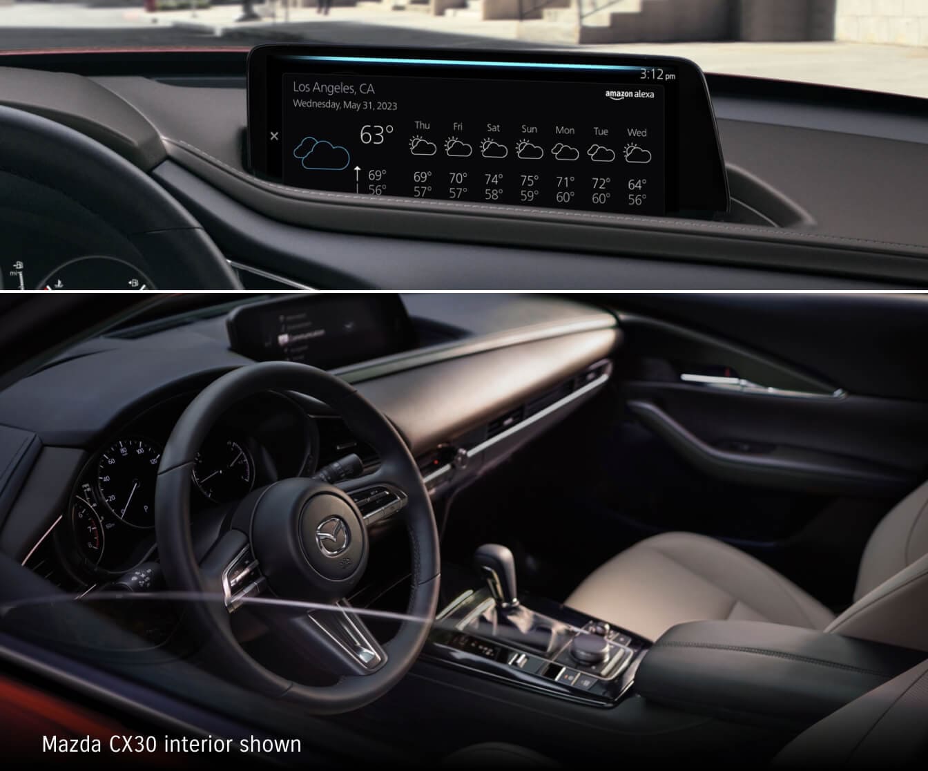 Mazda CX-30 vs. Subaru Crosstrek Interior & Exterior Features A
