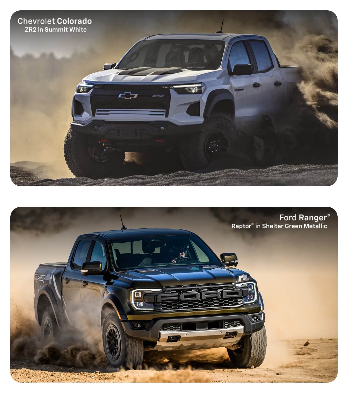 Chevy Colorado vs. Ford Ranger Specs
