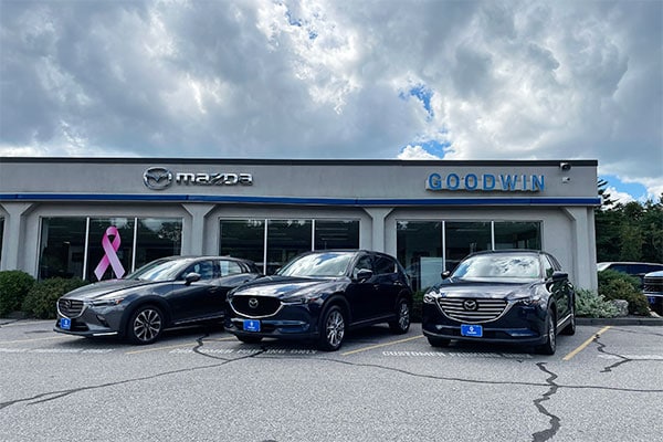 Storefront of Goodwin Mazda in Brunswick, Maine