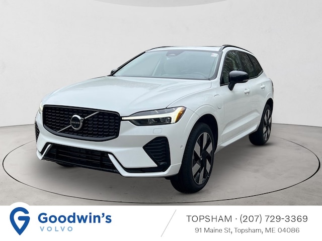 Featured new  2025 Volvo XC60 plug-in hybrid T8 Plus AWD SUV for sale in Topsham ME, near Portland
