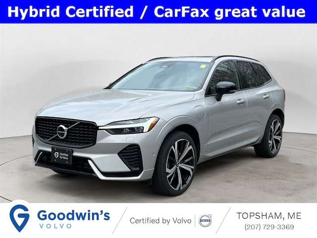 Featured used 2022 Volvo XC60 Recharge Plug-In Hybrid T8 R-Design SUV in Topsham, near Portland, ME