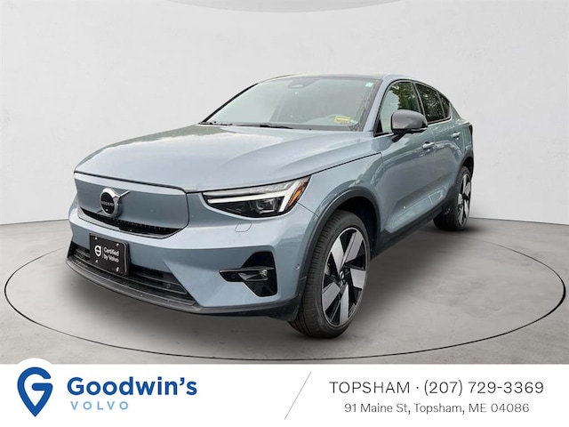 Featured used 2023 Volvo C40 Recharge Pure Electric Ultimate SUV in Topsham, near Portland, ME