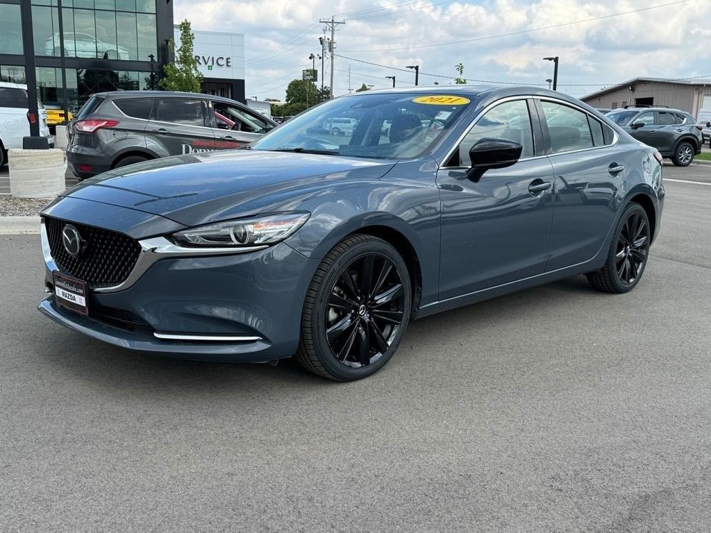 Certified 2021 Mazda MAZDA6 Carbon Edition with VIN JM1GL1WY9M1606941 for sale in Janesville, WI