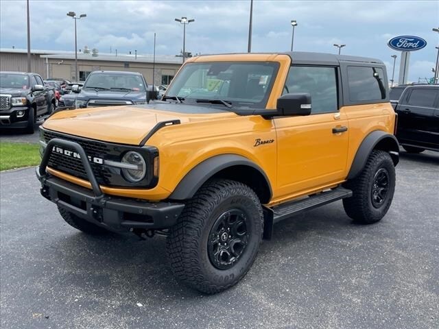 Certified 2022 Ford Bronco 2-Door Wildtrak with VIN 1FMDE5CP0NLB67100 for sale in Janesville, WI