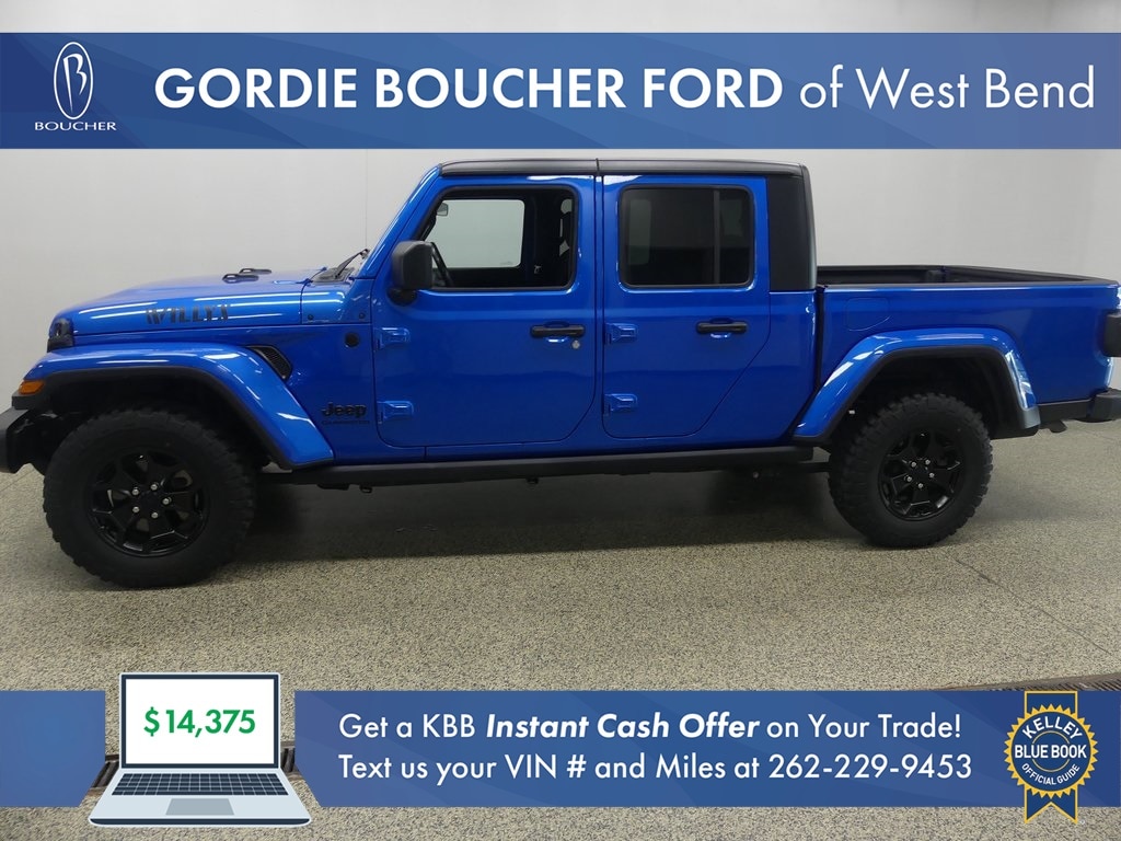 Certified 2021 Jeep Gladiator WILLYS with VIN 1C6HJTAG3ML515891 for sale in West Bend, WI