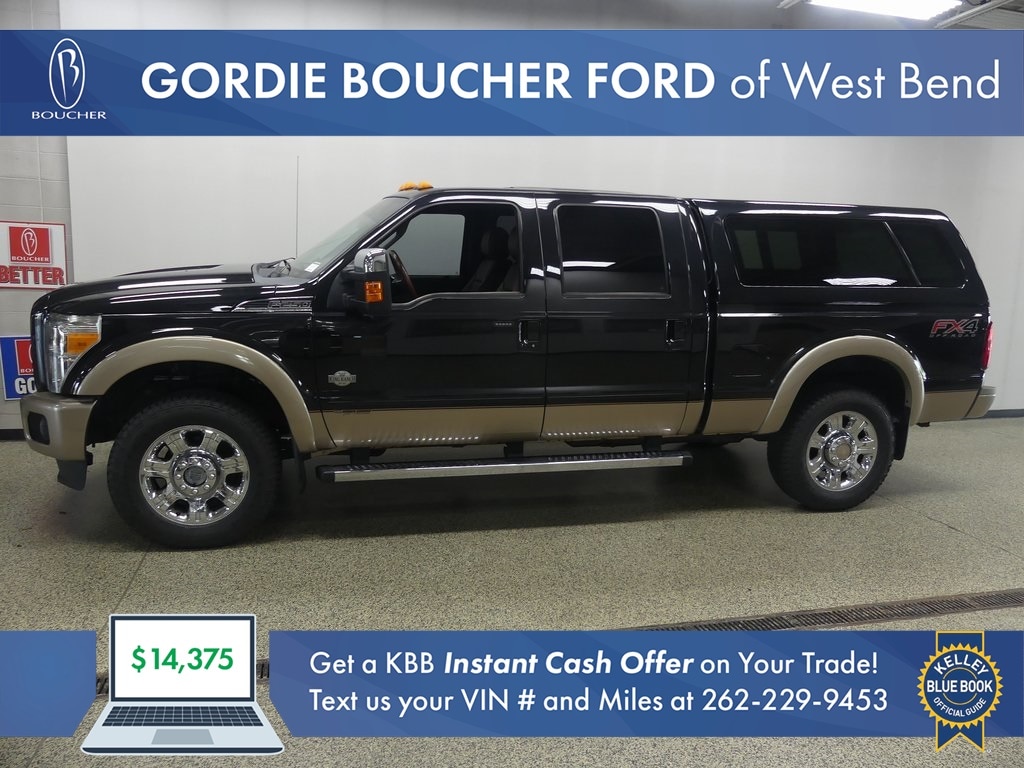 Used 2014 Ford F-250 Super Duty Lariat with VIN 1FT7W2BT7EEA46564 for sale in West Bend, WI