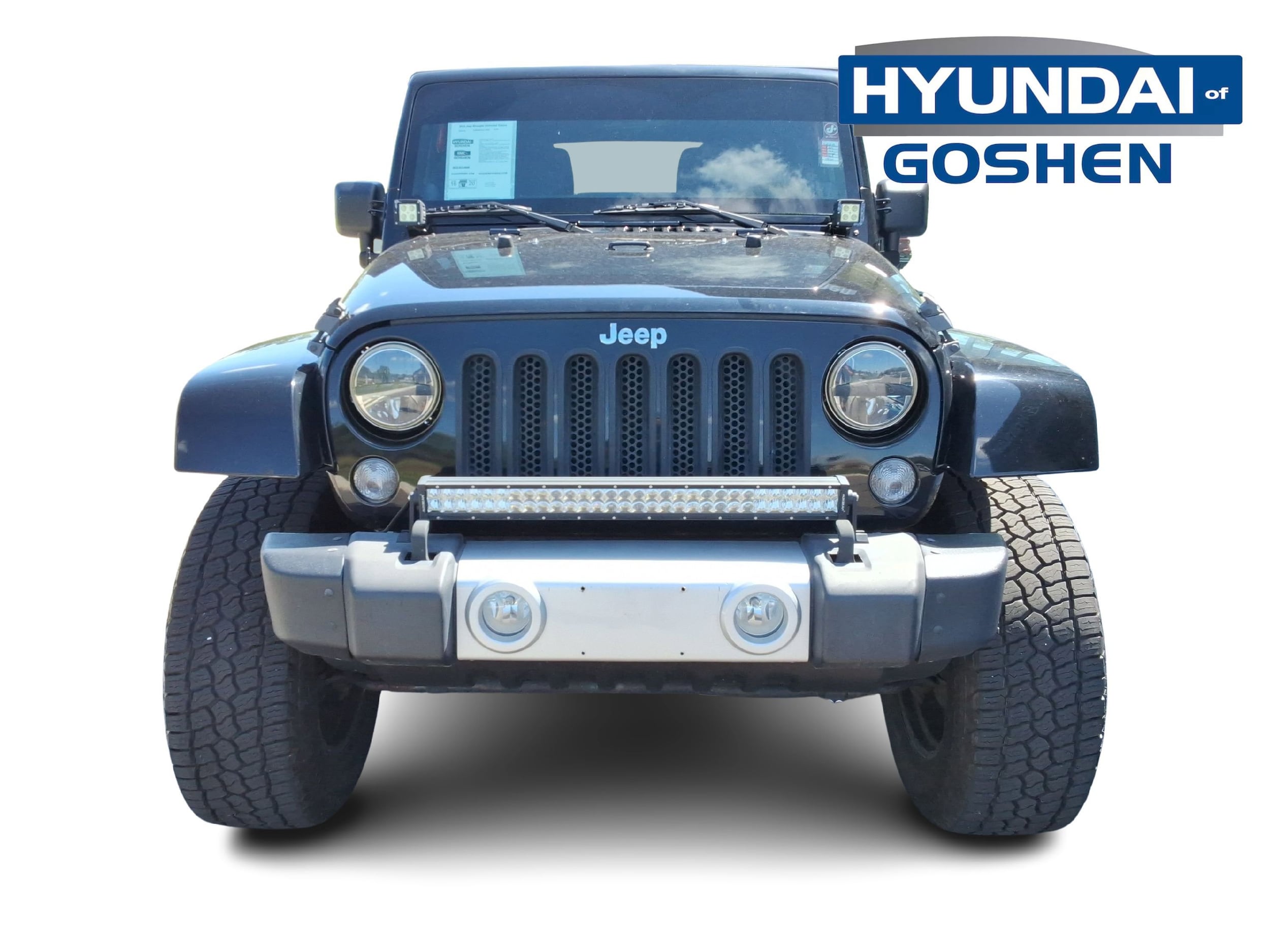 Used 2014 Jeep Wrangler Unlimited Sahara with VIN 1C4BJWEGXEL118450 for sale in Goshen, IN