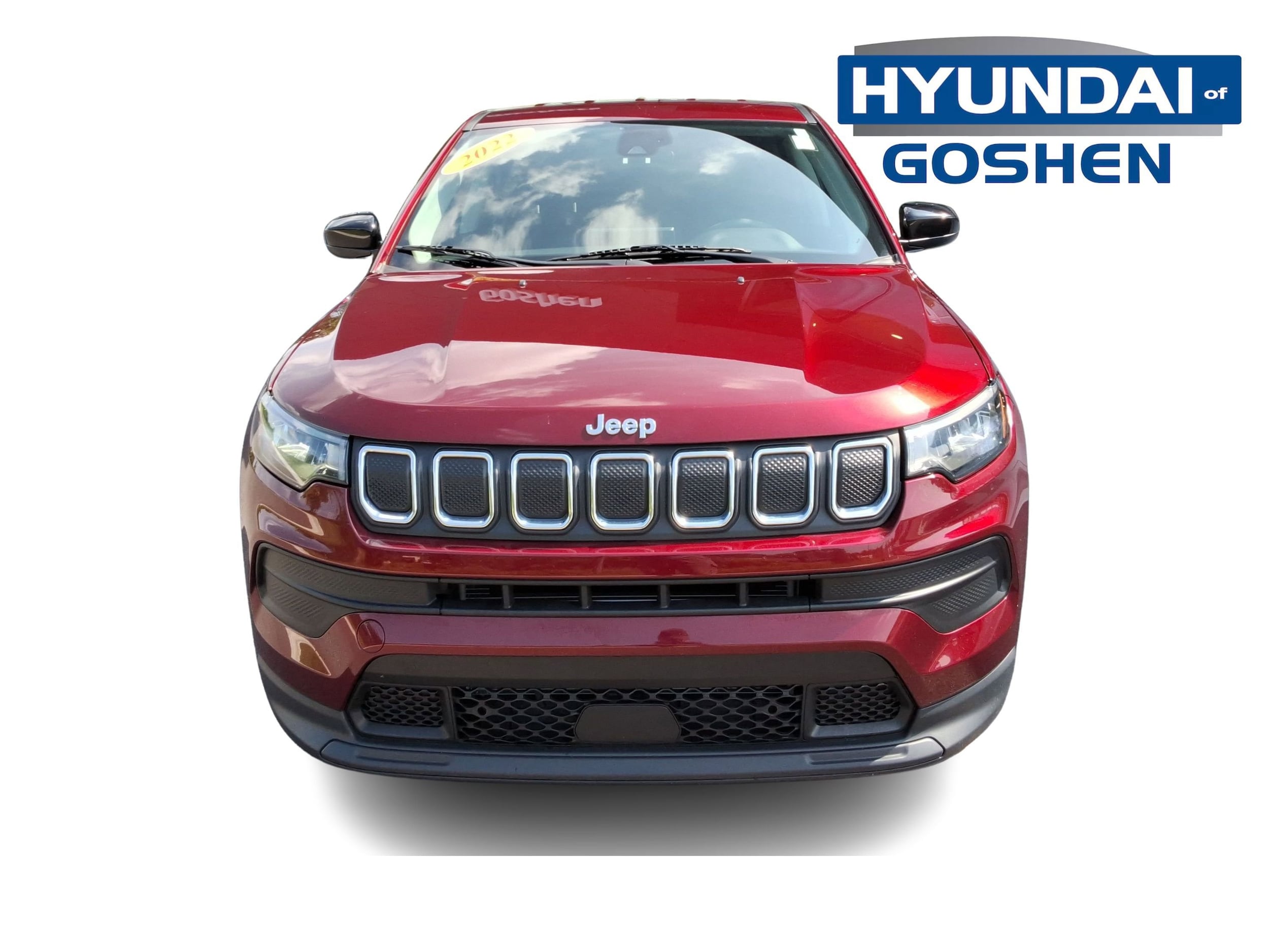 Used 2022 Jeep Compass Sport with VIN 3C4NJDAB9NT221102 for sale in Goshen, IN