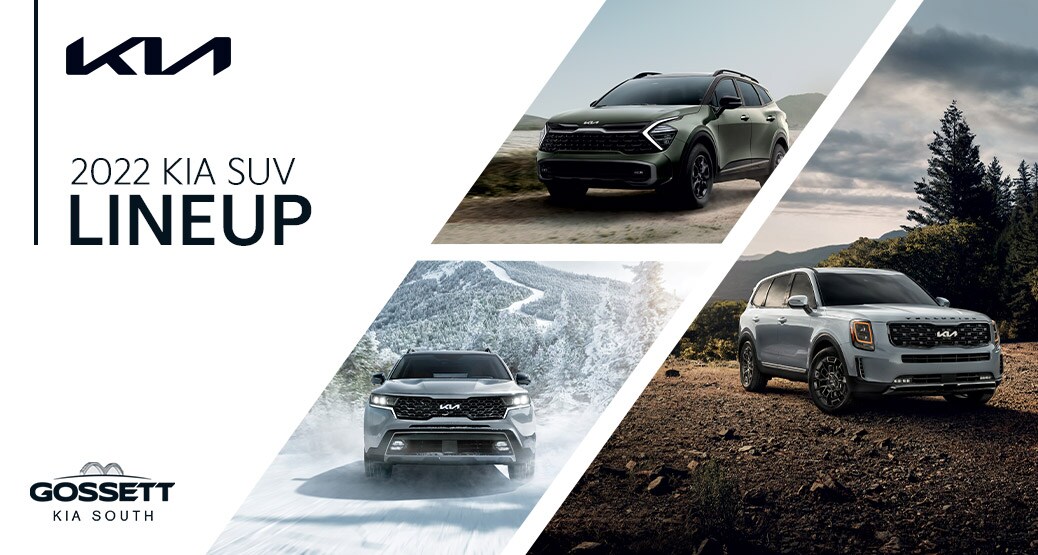 2022 Kia SUV Lineup Gossett Kia South Memphis, TN