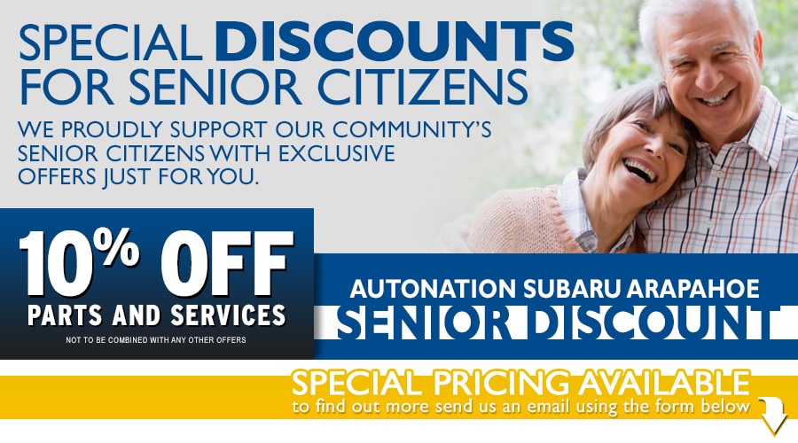 AutoNation Subaru Arapahoe Senior Discounts