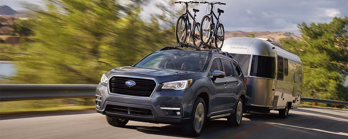 Subaru Ascent towing an Airstream trailer