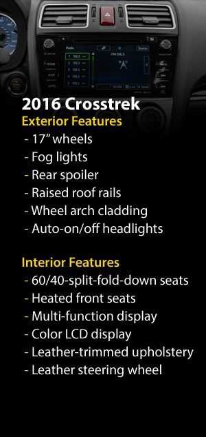 2016 Subaru Crosstrek Features