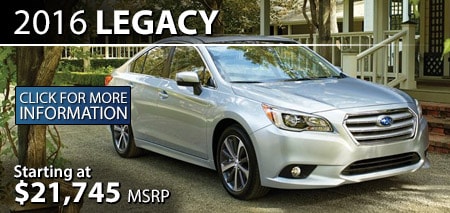 Learn more
about the 2016 Subaru Legacy