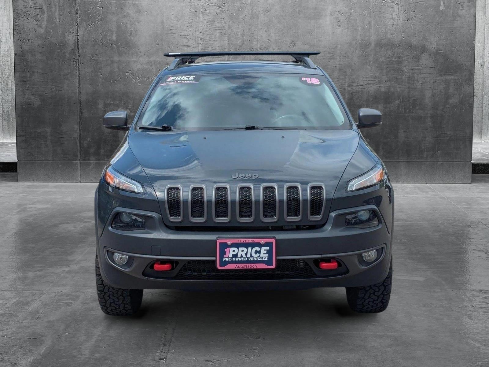 Used 2018 Jeep Cherokee Trailhawk with VIN 1C4PJMBX7JD581536 for sale in Golden, CO