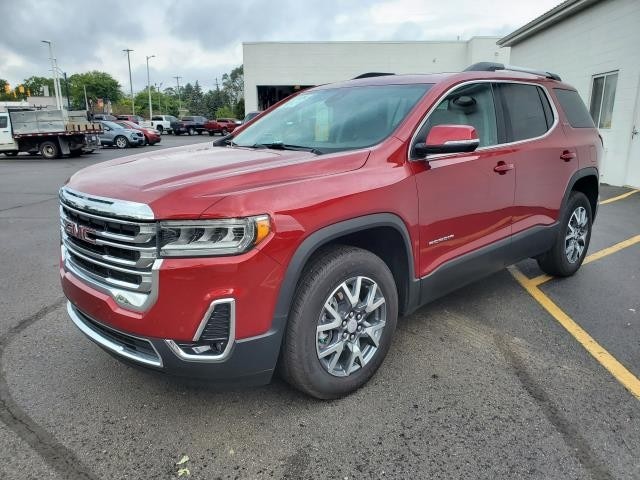 Used 2023 GMC Acadia SLT with VIN 1GKKNUL4XPZ127459 for sale in Mount Pleasant, MI