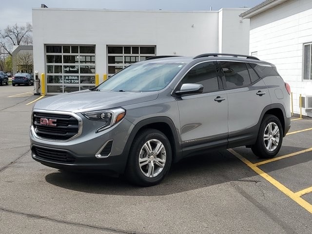 Used 2018 GMC Terrain SLE with VIN 3GKALTEV1JL370027 for sale in Mount Pleasant, MI