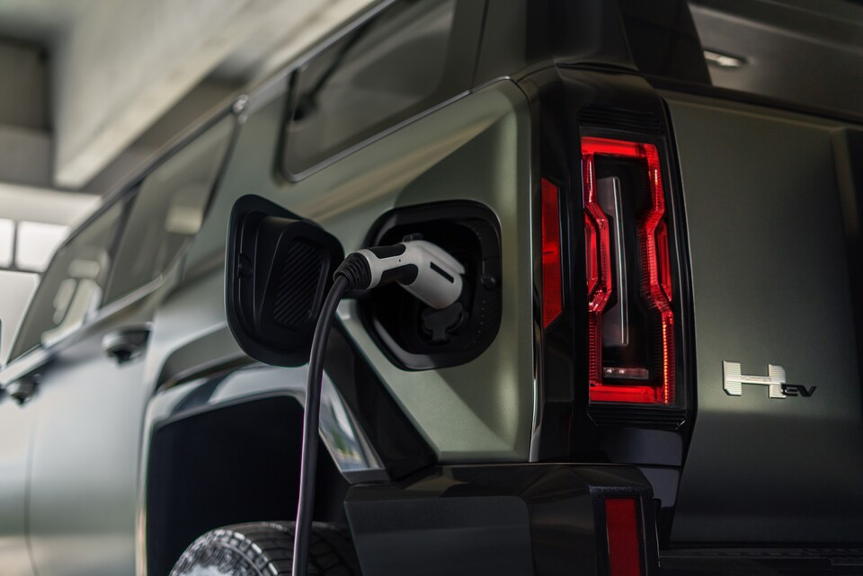2025 HUMMER EV SUV charging port