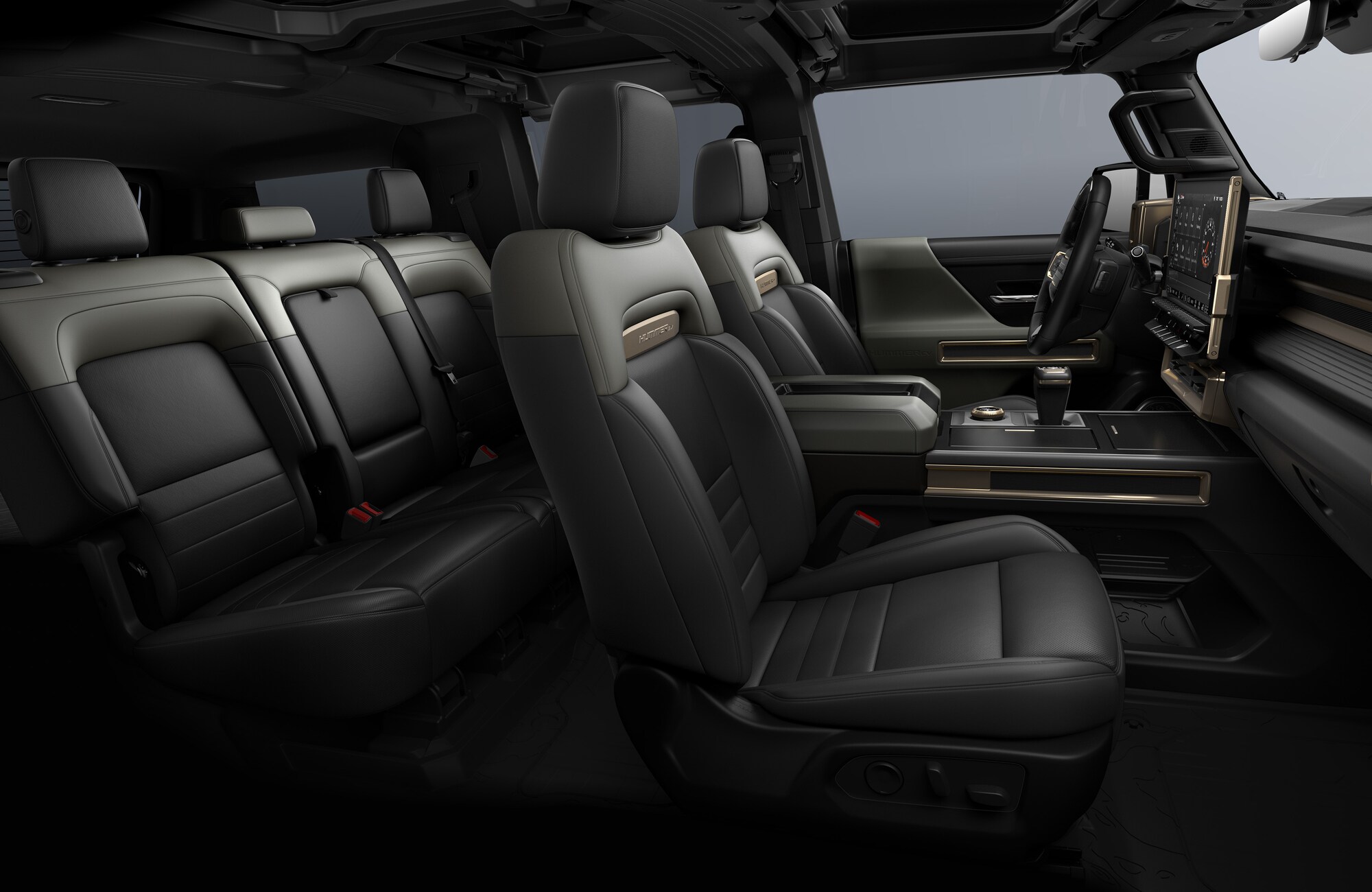 HUMMER EV SUV interior view