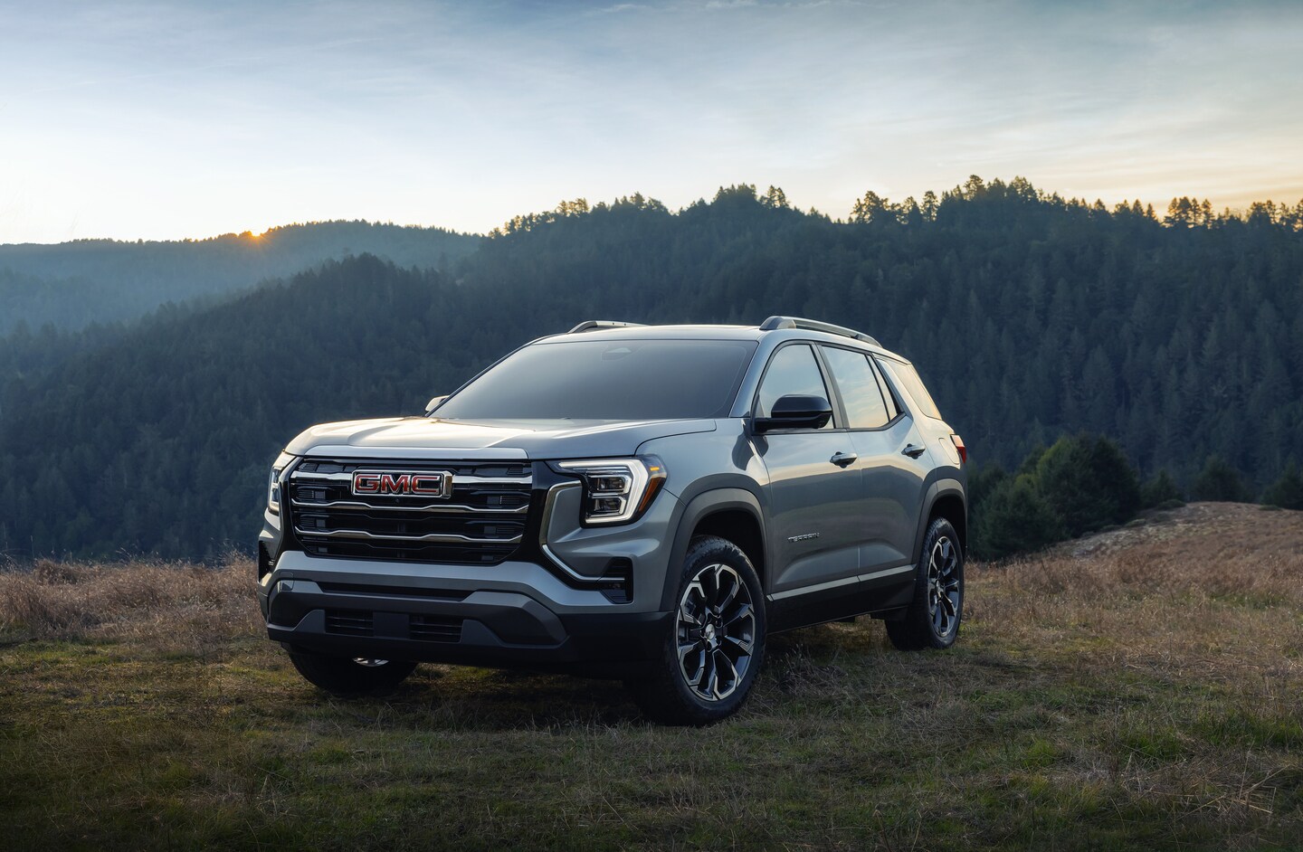 2026 Terrain parked in grass on a hilltop.