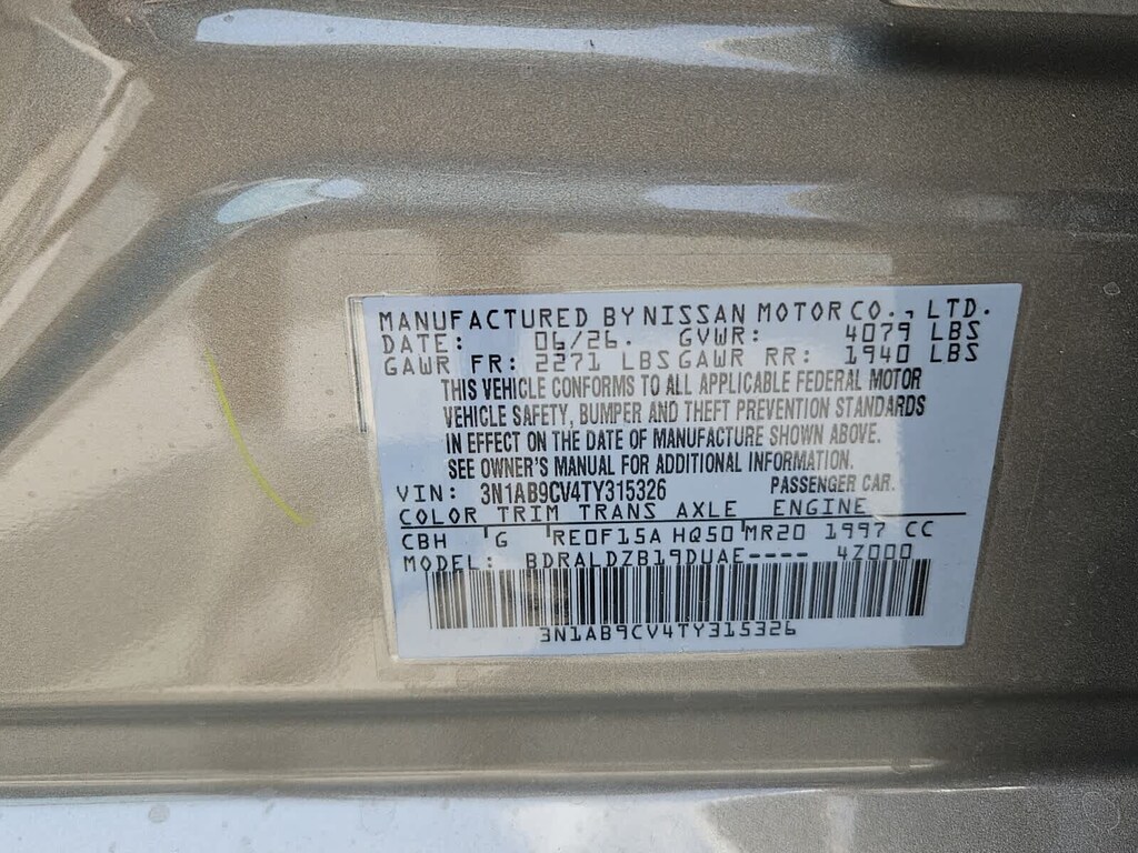 New 2026 Nissan Sentra SV Sedan