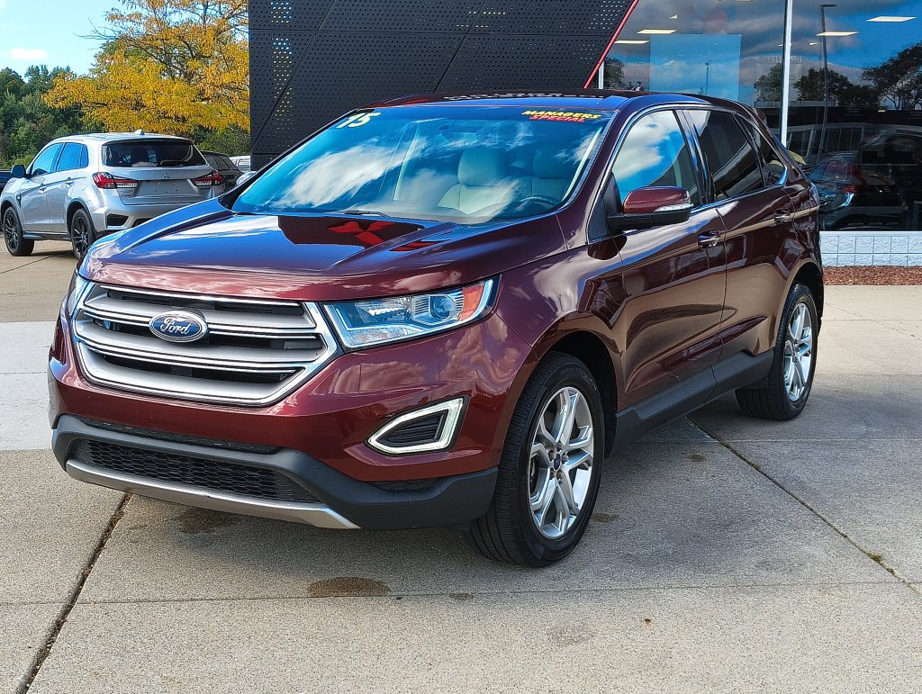 Used 2015 Ford Edge Titanium with VIN 2FMTK4K93FBC06524 for sale in Grand Blanc Township, MI