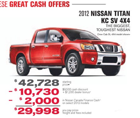 2012 Nissan Titan in GRANDE PRAIRIE