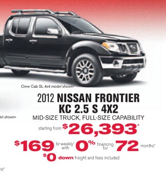 2012 Nissan Frontier in GRANDE PRAIRIE