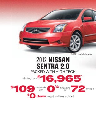 2012 Nissan Sentra in GRANDE PRAIRIE