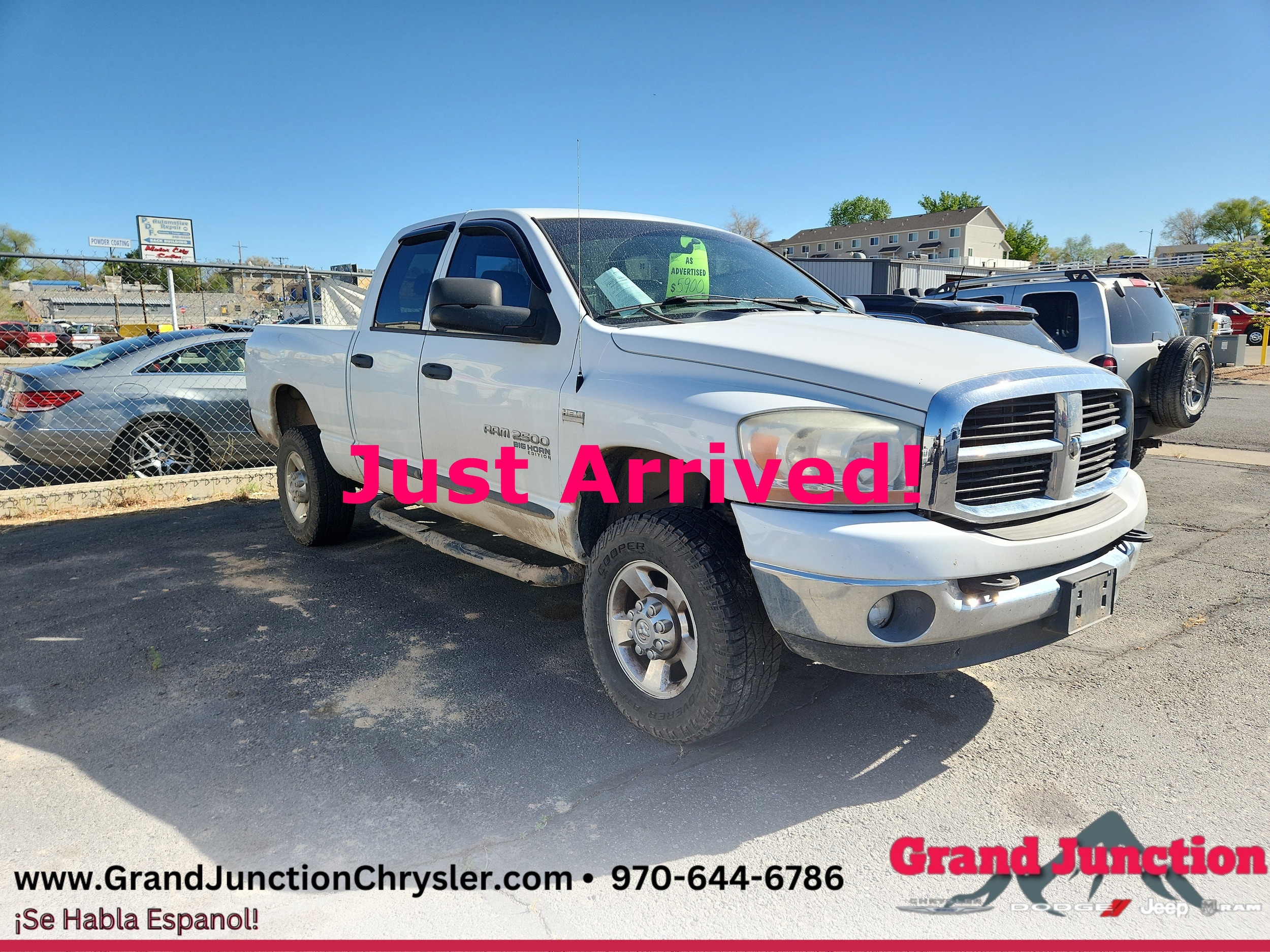 Bright White Clearcoat 2006 Dodge RAM 2500 SLT Quad Cab 4WD Pickup Truck Four-Wheel Drive Automatic