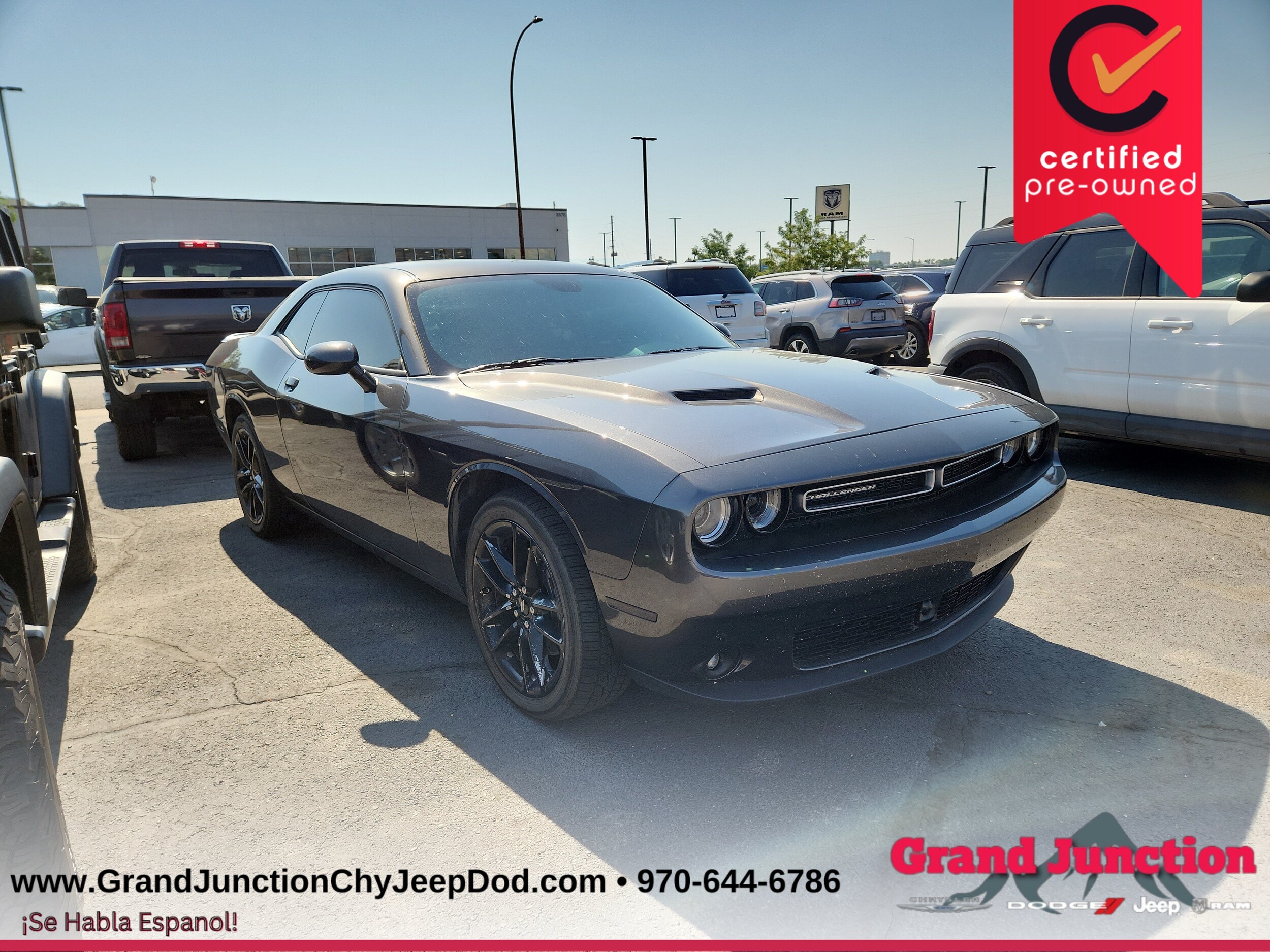 Gray (Granite Pearlcoat) 2023 Dodge Challenger Coupe All-Wheel Drive 8-Speed Automatic