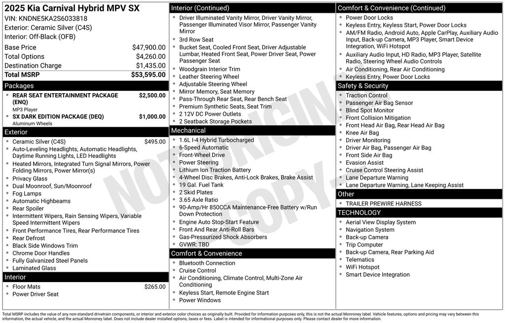 2025 Kia Carnival SX - Photo 8