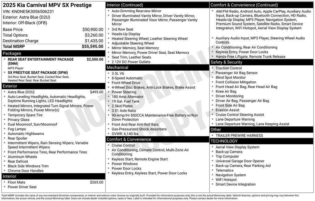 2025 Kia Carnival SX Prestige - Photo 7
