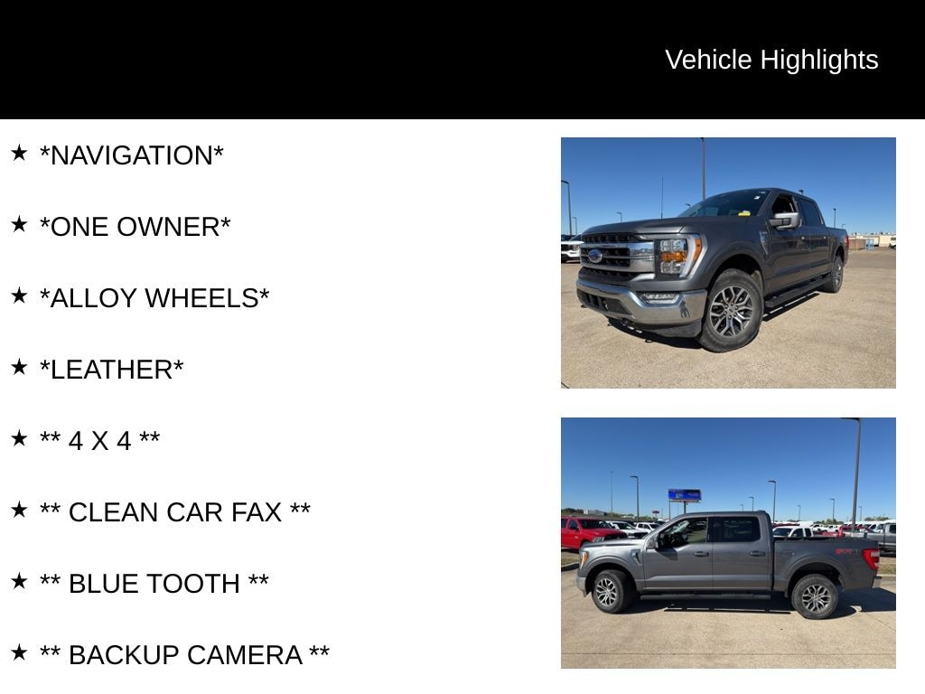 Certified 2022 Ford F-150 Lariat Truck SuperCrew Cab