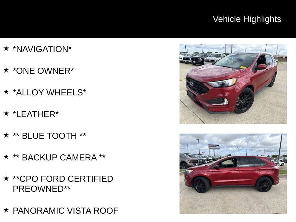 Certified 2022 Ford Edge ST Line SUV
