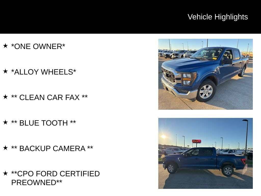 Certified 2023 Ford F-150 XLT Truck SuperCrew Cab