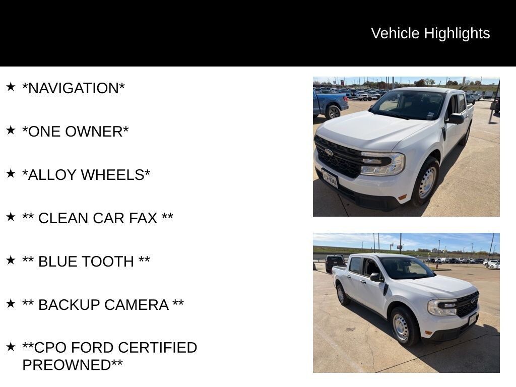 Certified 2024 Ford Maverick XL Truck SuperCrew