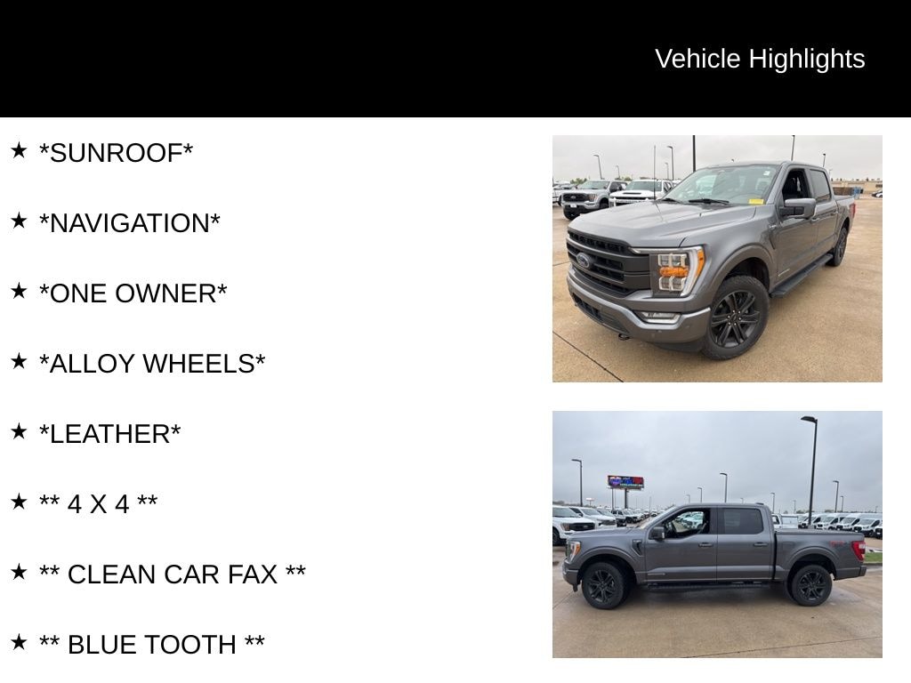 Certified 2022 Ford F-150 Lariat Truck SuperCrew Cab