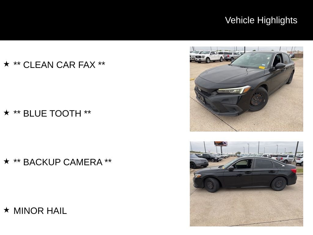 Used 2022 Honda Civic LX Sedan