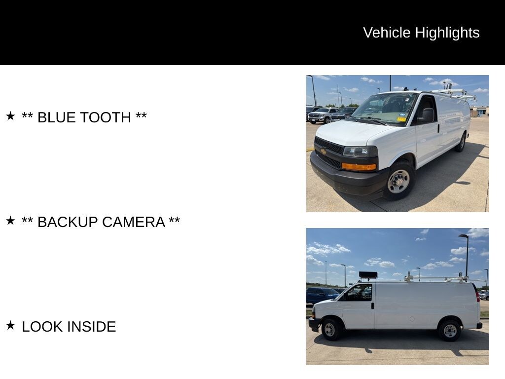 Used 2023 Chevrolet Express 2500 Work Van Van Extended Cargo Van