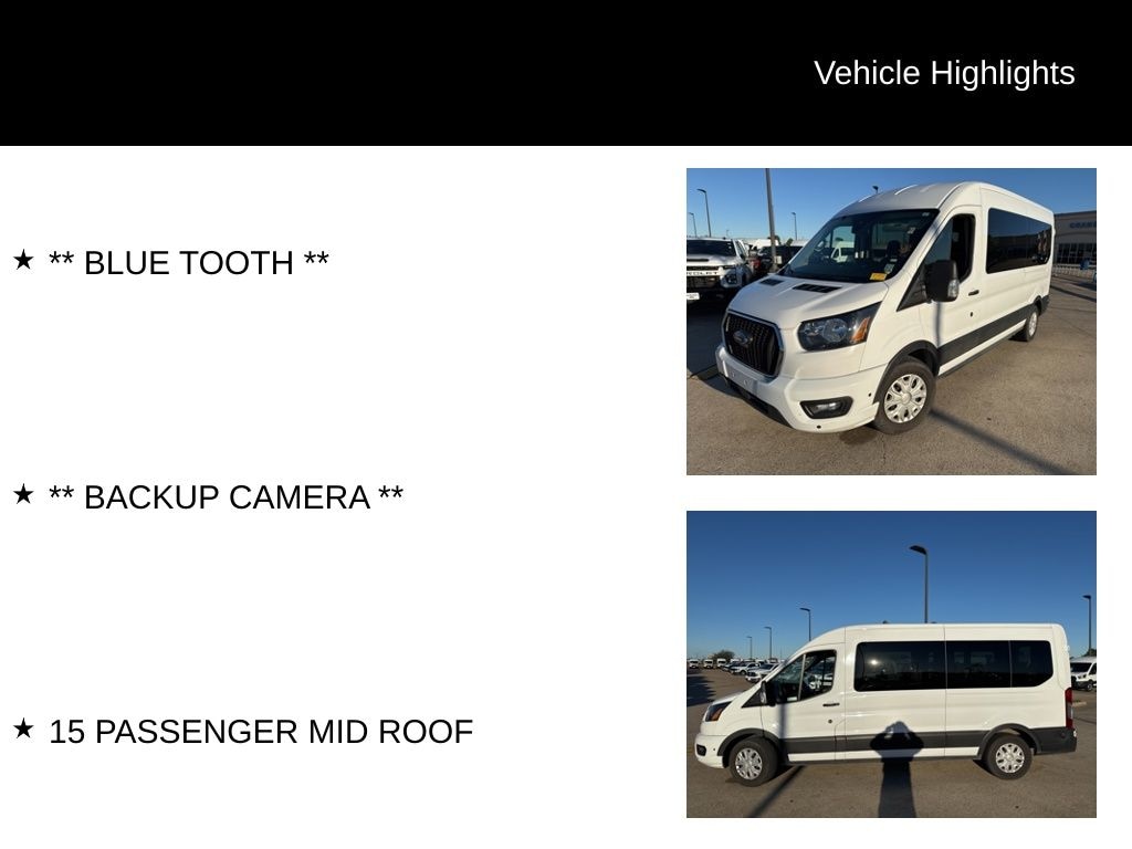 Certified 2024 Ford Transit-350 Passenger XLT Wagon Medium Roof Van