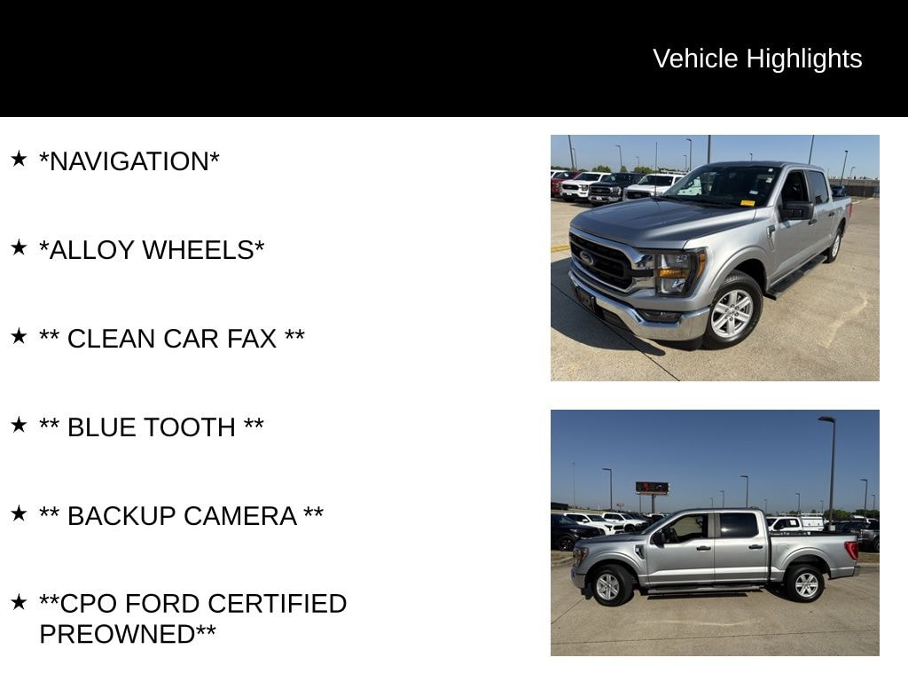 Certified 2023 Ford F-150 XLT Truck SuperCrew Cab