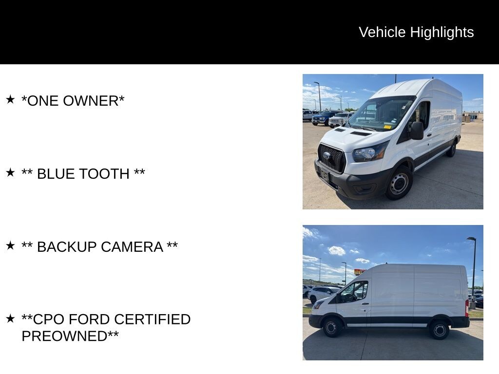 Certified 2024 Ford Transit-250 Cargo Base Van High Roof Van
