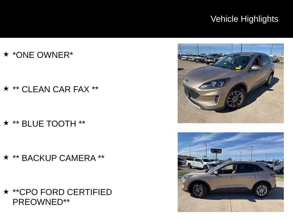 Certified 2021 Ford Escape SE SUV