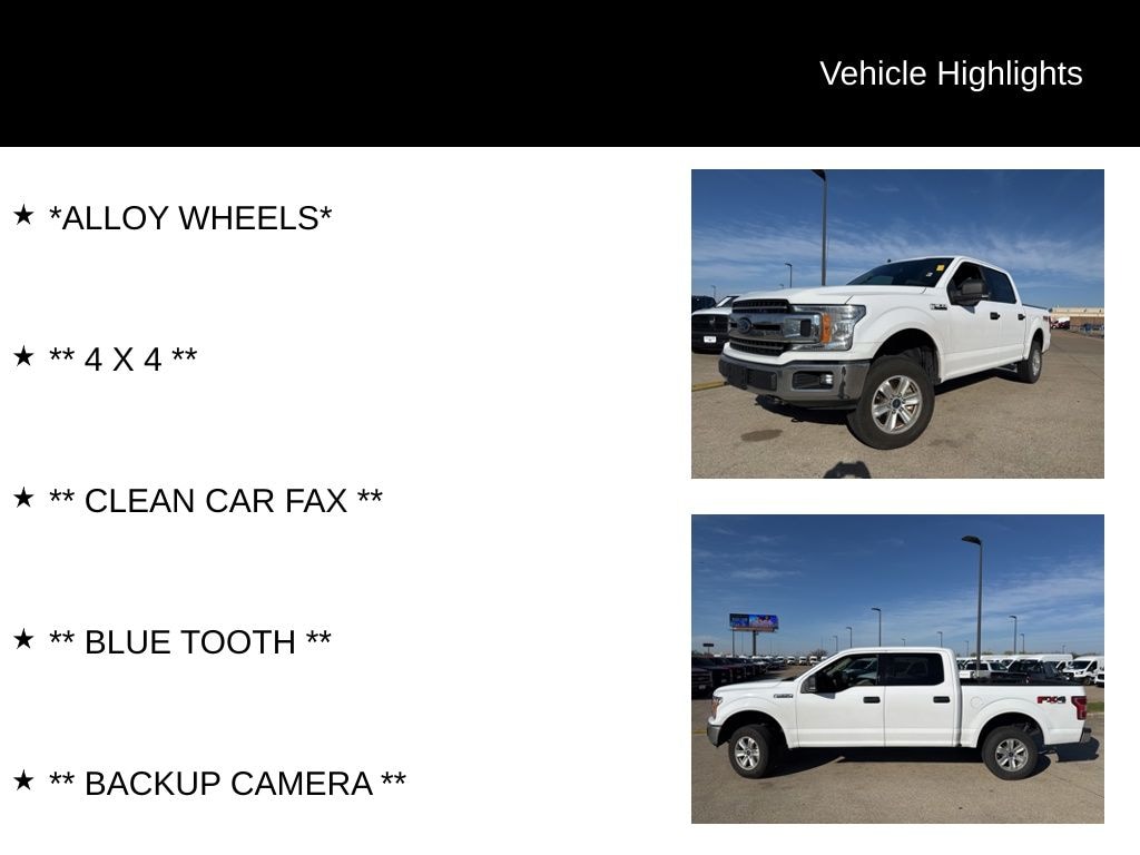 Used 2019 Ford F-150 XLT Truck SuperCrew Cab