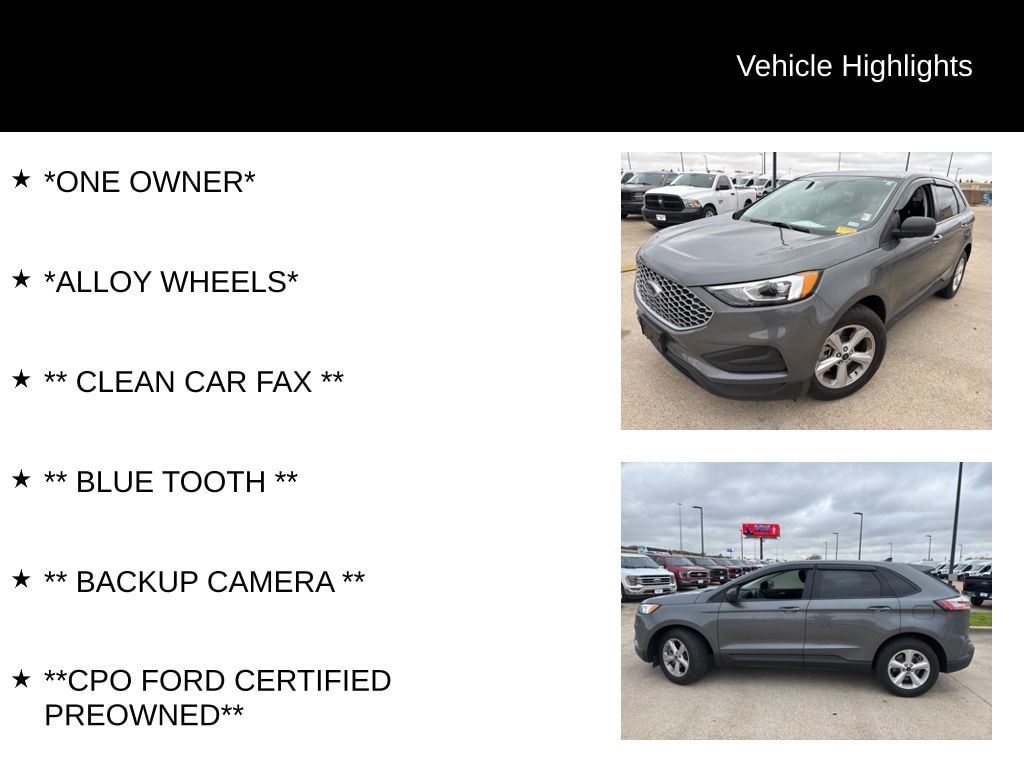 Certified 2024 Ford Edge SE SUV