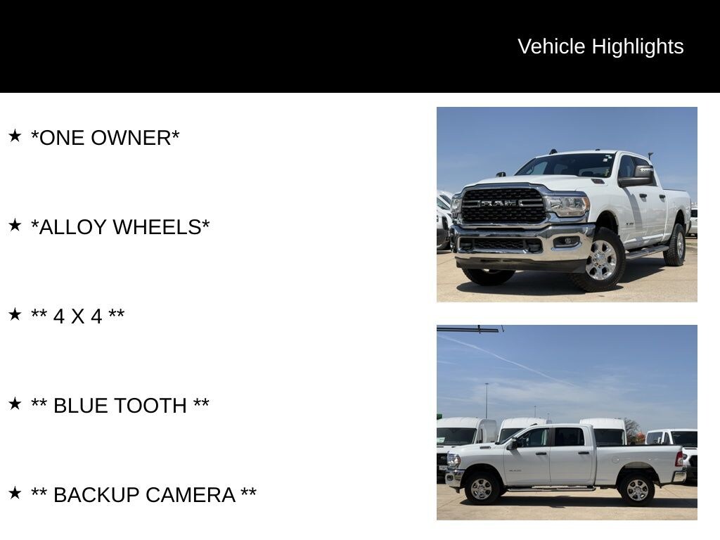 Used 2024 Ram 2500 Big Horn Truck Crew Cab